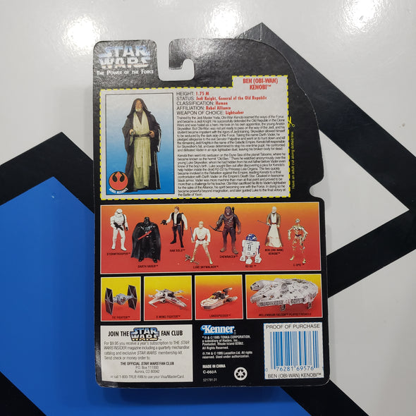 Kenner Star Wars Power of the Force Ben Obi-Wan Kenobi POTF Red Card Action Figure