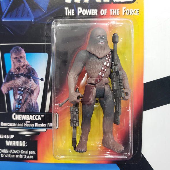 Kenner Star Wars Power of the Force Chewbacca with Bowcaster POTF Red Card Action Figure