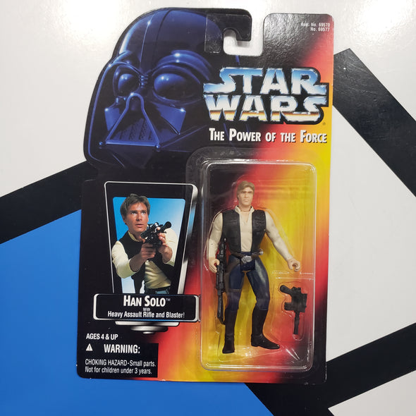 Kenner Star Wars Power of the Force Han Solo POTF Red Card Action Figure