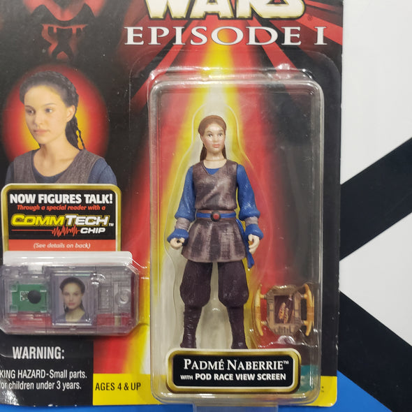 Kenner Star Wars Episode I CommTech Padme Naberrie Red Card Action Figure