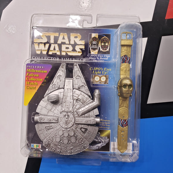Star Wars C-3PO Collector Timepiece with Millennium Falcon Collector Watch Case