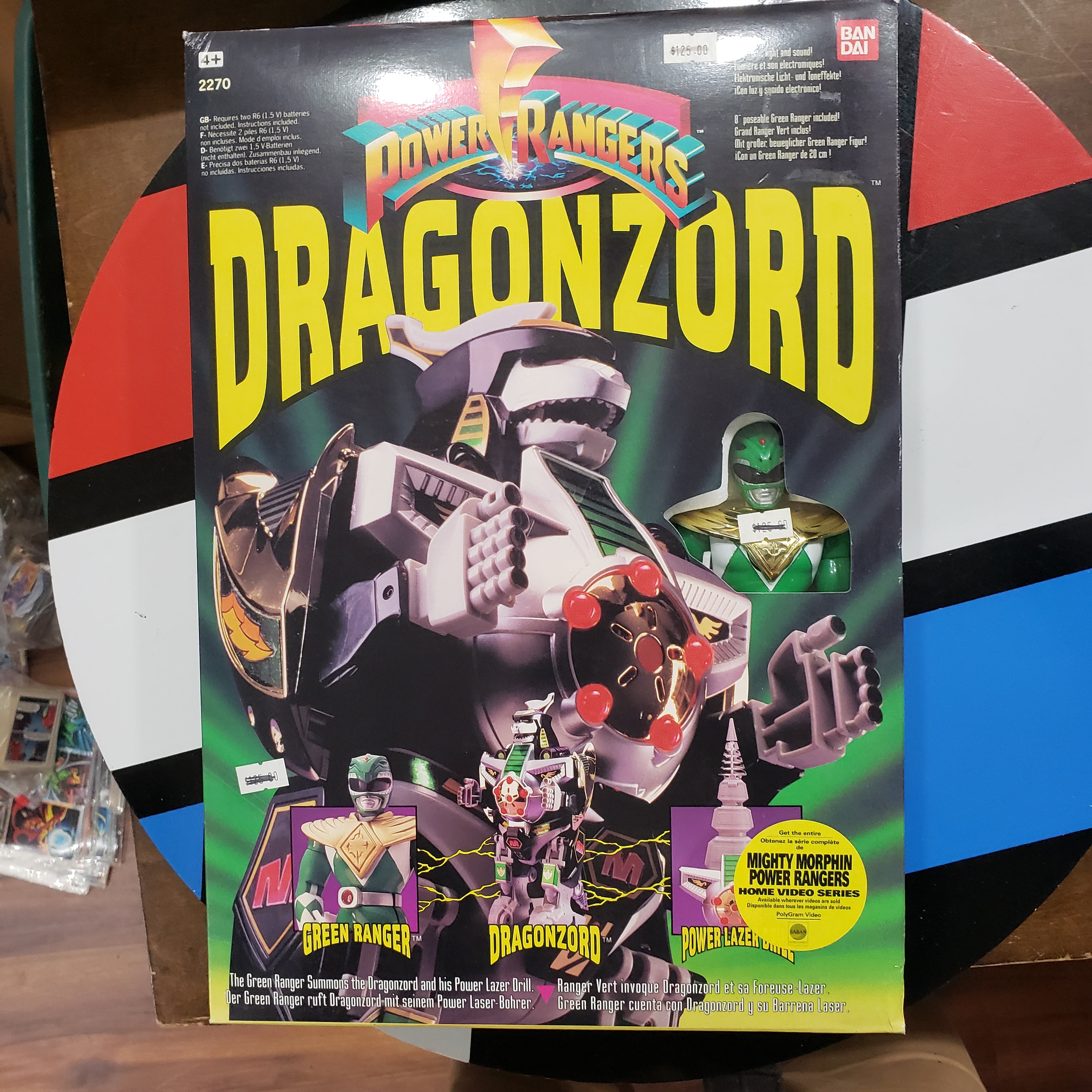 Accessoire Power Rangers Mighty Morphin Dragonzord Plastron Vintage Accessoire Power Rangers Mighty Morphin Dragonzord Plastron Vintage