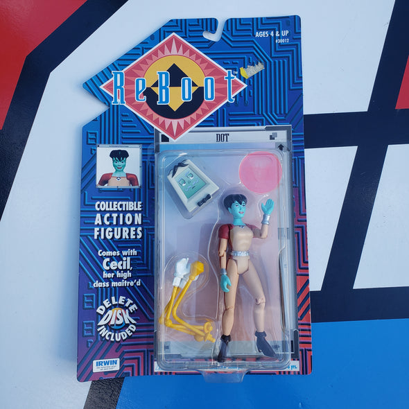 Reboot Dot Collectible Action Figure with Cecil & Delete Disk