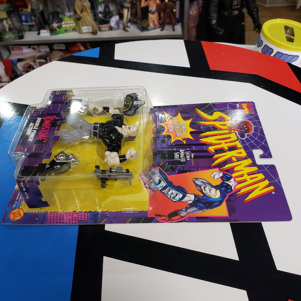 ToyBiz Marvel Comics Spider-Man Animated Series Tombstone + Bonus Collector Pin Action Figure