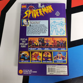 ToyBiz Marvel Comics Spider-Man Animated Series Tombstone + Bonus Collector Pin Action Figure