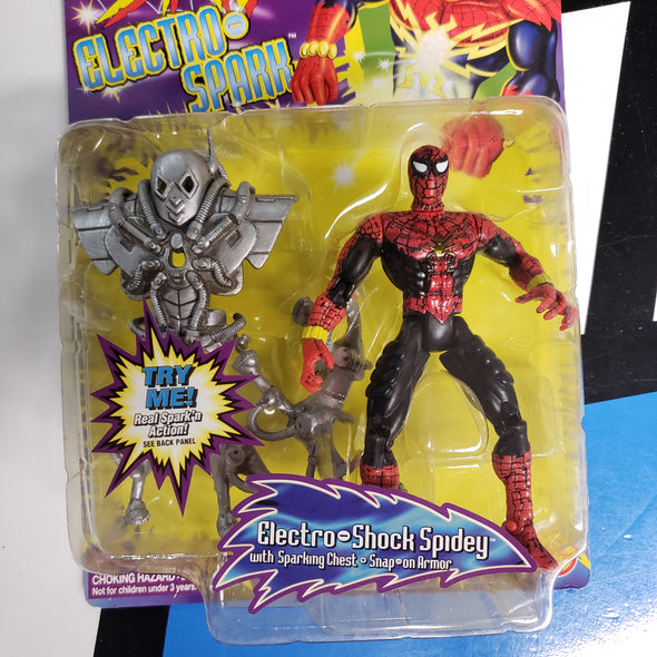 ToyBiz Marvel Comics Spider-Man Electro Spark Electro Shock Spidey Action Figure