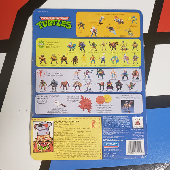 Teenage Mutant Ninja Turtles Pizza Face Vintage Action Figure