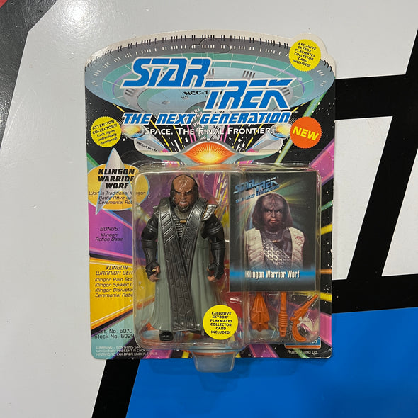 Star Trek The Next Generation Klingon Warrior Worf Playmates Action Figure