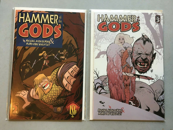 Image Comics Lot SIGNED Hammer of the Gods 1, 2-5, The Hammer Hits China 1-3 + Mortal Enemy Trade Paperback