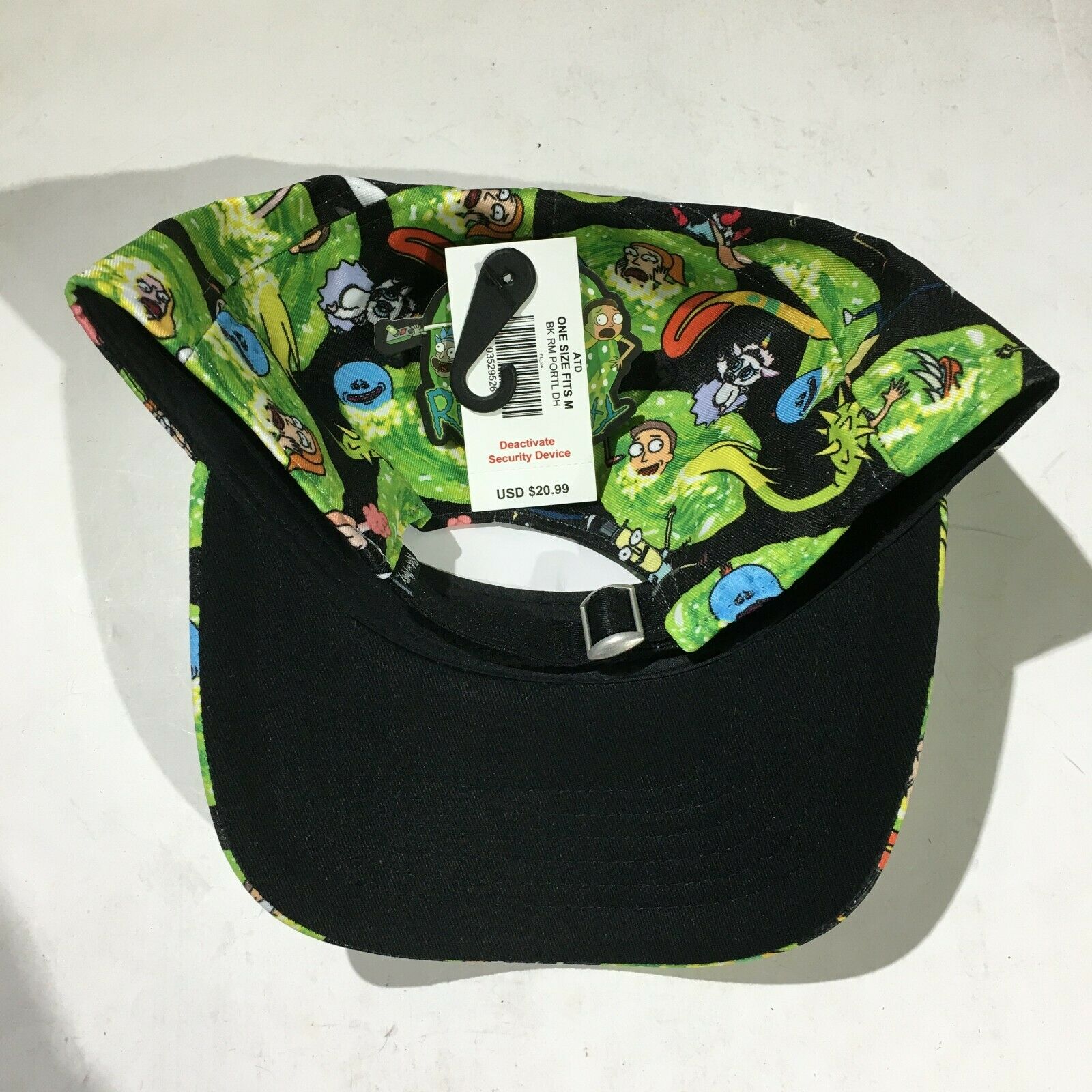 Rick & Morty Green Portal All Over Print Adult Swim Trucker Hat