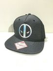 Deadpool Marvel Holographic Logo Black Hat Cap Snapback
