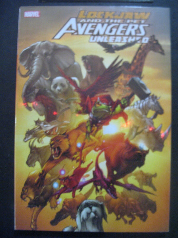Marvel Comics Hardcover Graphic Novel Lockjaw & Pet Avengers Unleashed